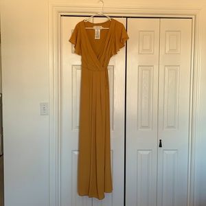 Mustard colored formal dress size 8
